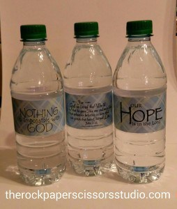 DIY Water Bottle Labels