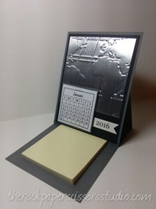 Easel Calendar Card